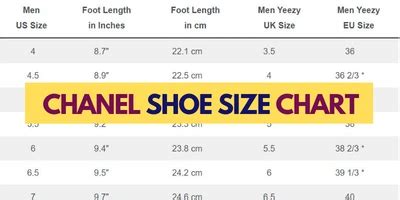 chanel size 36 in us|Chanel slingback size chart.